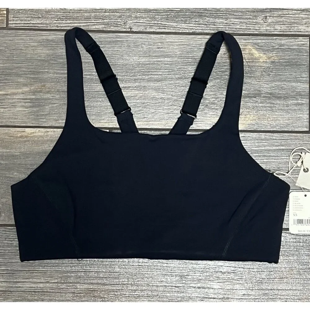NWT $68 Free People X Hatch Maternity Bra XS Black Never Better Square Neck